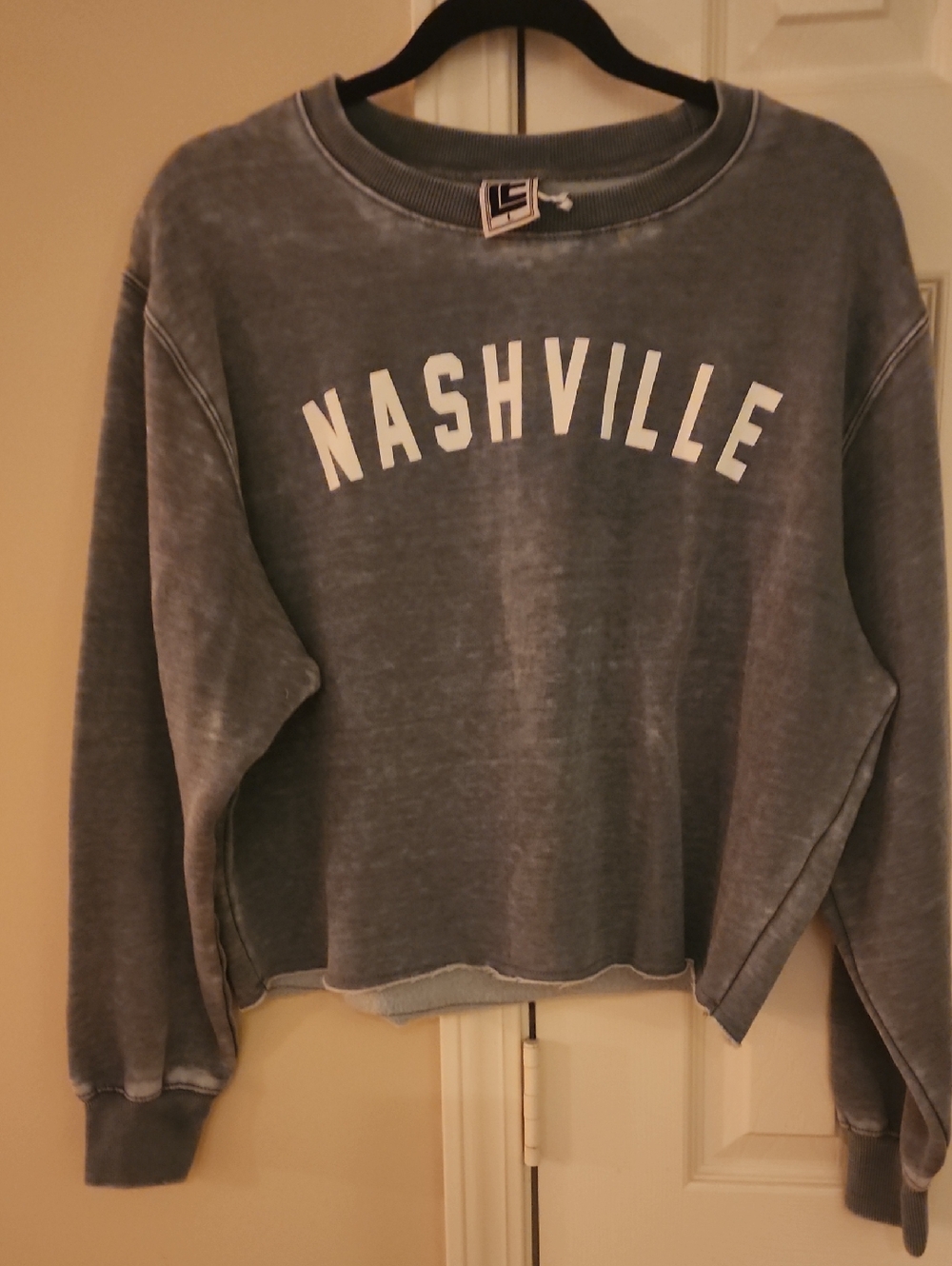 Nashville Vintage Wash Crewneck Sweatshirt - Slate Blue